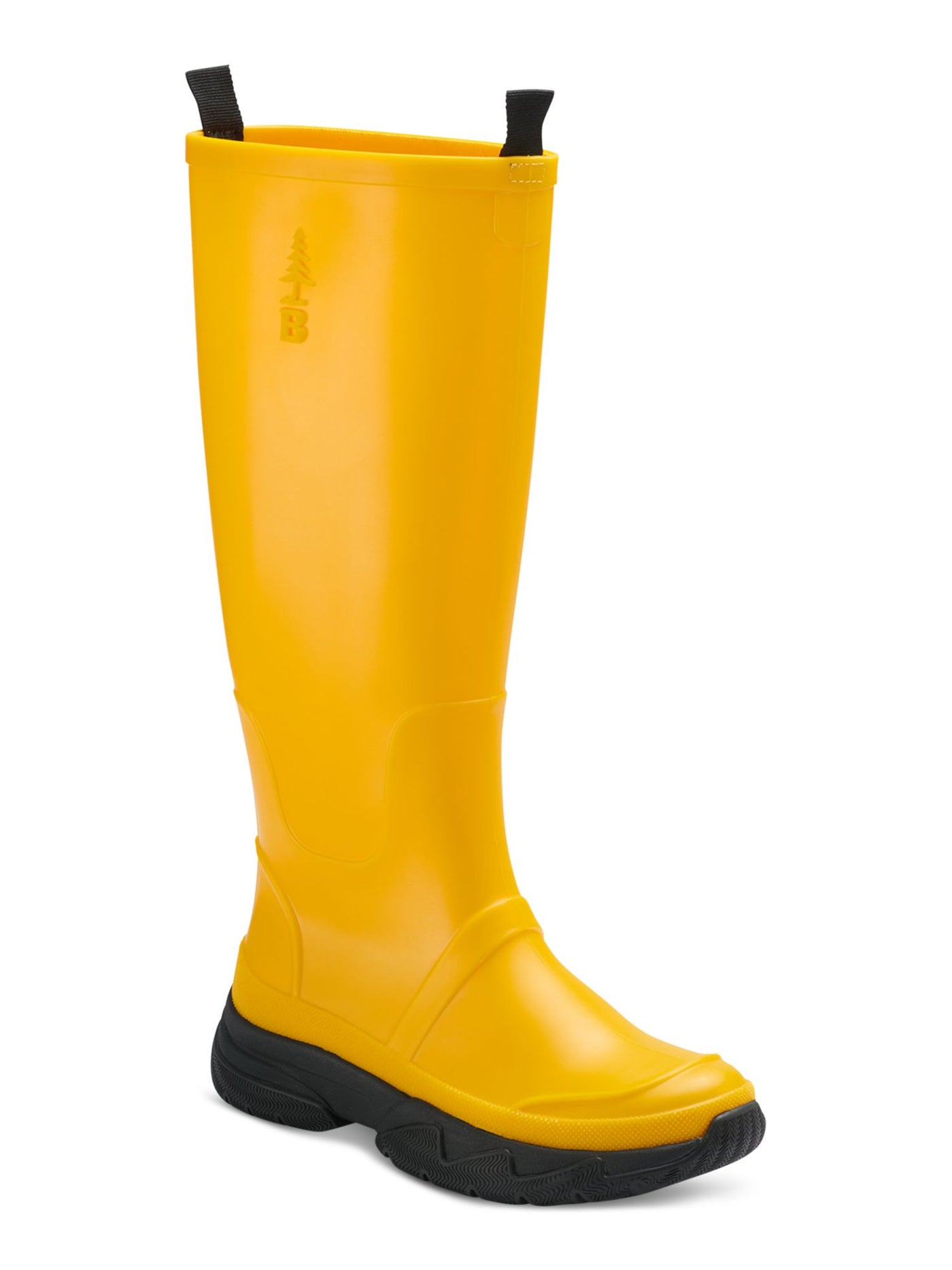 BASS OUTDOOR Womens Yellow Waterproof Cushioned Removable Insole Field Round Toe Rain Boots 8 M