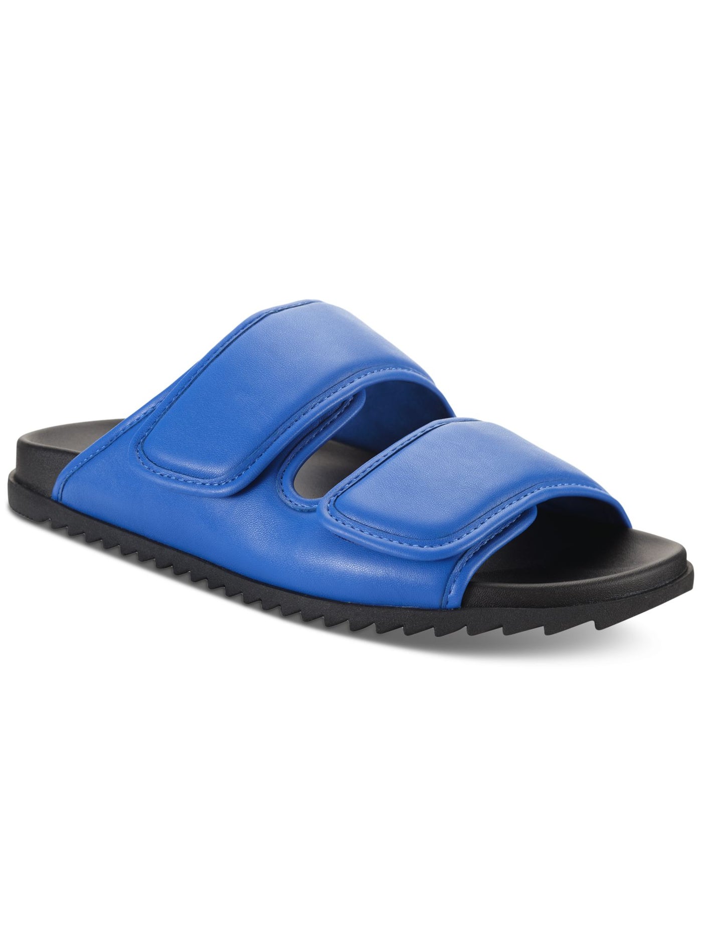 INC Mens Blue Treaded Open Toe Platform Slide Sandals Shoes 7 M