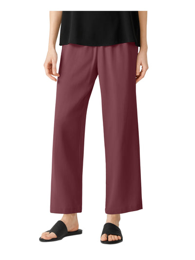 EILEEN FISHER Womens Burgundy Wear To Work Straight leg Pants Plus 3X