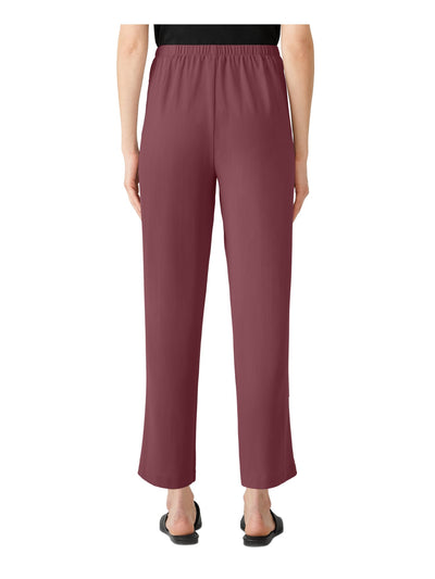 EILEEN FISHER Womens Burgundy Wear To Work Straight leg Pants Plus 2X