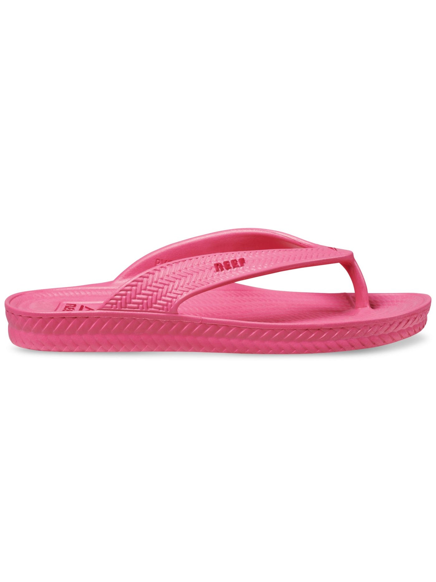 REEF Womens Pink Arch Support Water Court Round Toe Slip On Thong Sandals Shoes 6