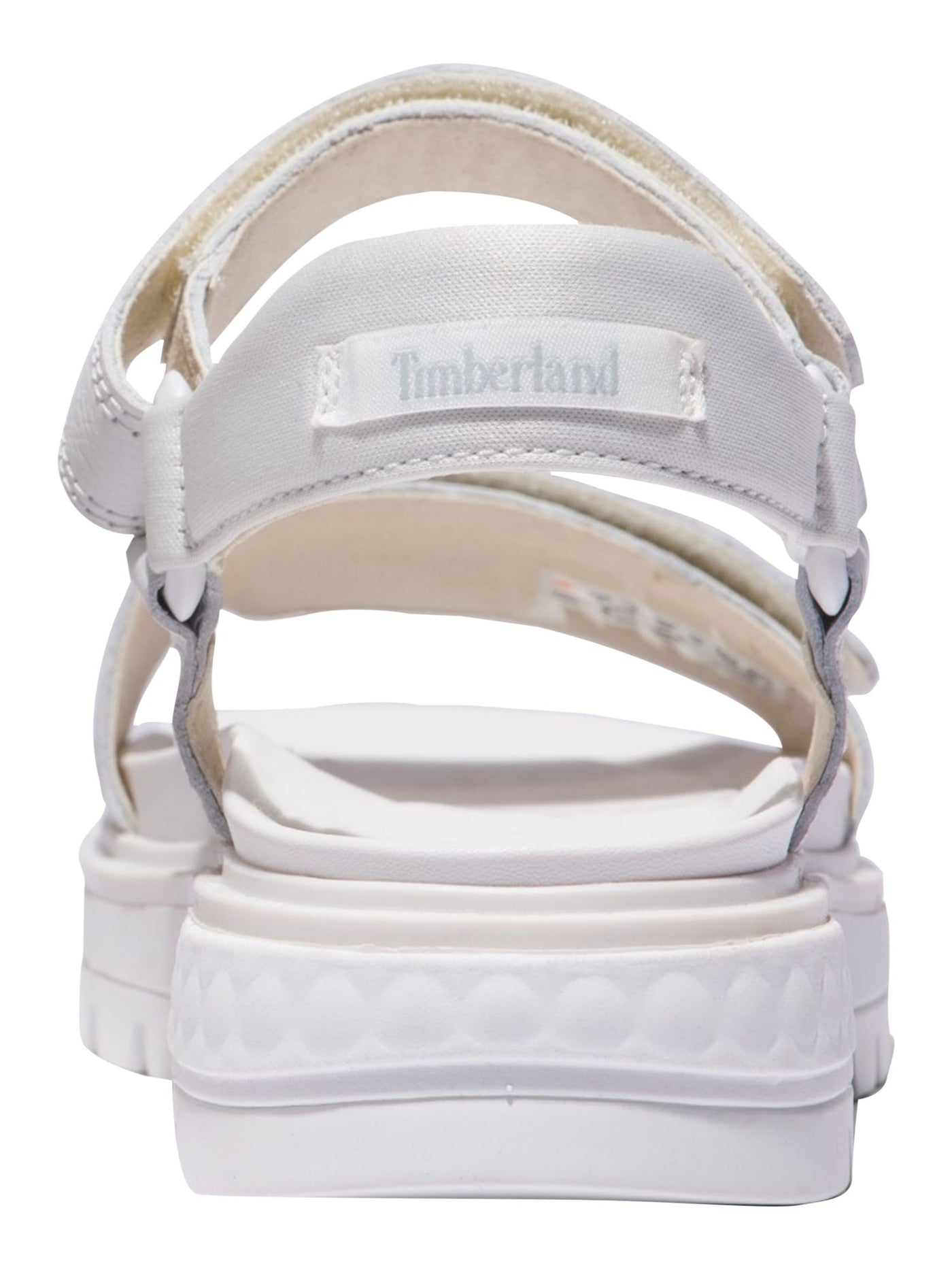 TIMBERLAND Womens White Comfort Ankle Strap Ray City Round Toe Wedge Leather Sandals Shoes 9.5