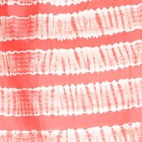 MICHAEL MICHAEL KORS Womens Coral Tie Sheer Unlined Smocked Lightweight Printed 3/4 Sleeve Off Shoulder Top