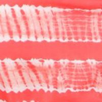 MICHAEL KORS Womens Coral Sheer Slitted Smocked Lined Printed Short Sleeve Off Shoulder Maxi Shift Dress
