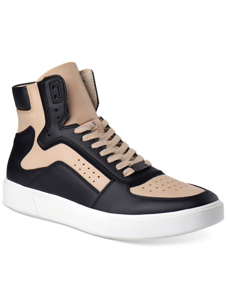 INC Mens Black Comfort Perforated Keanu Round Toe Platform  display picture 1