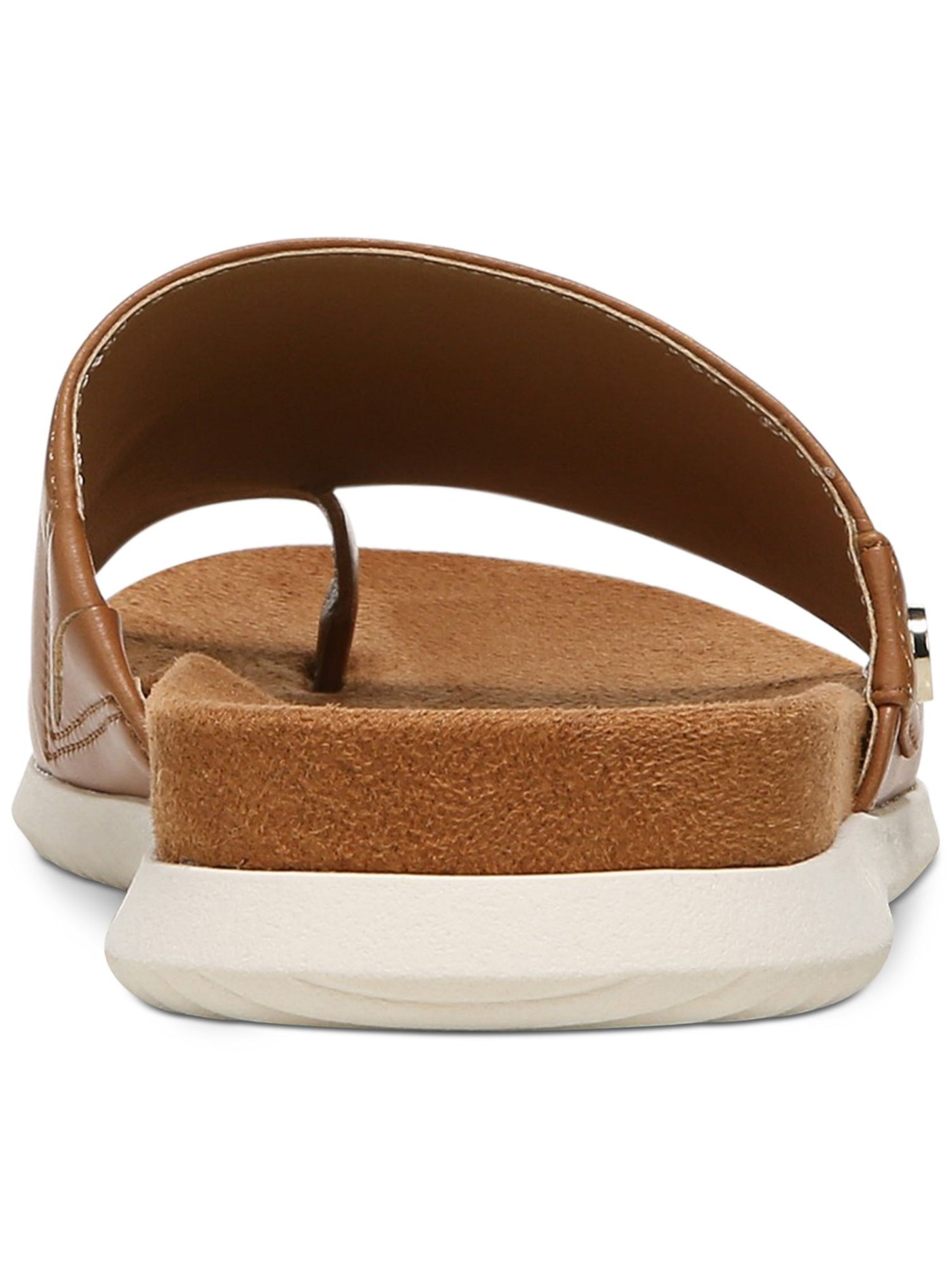 GIANI BERNINI Womens Brown Textured Goring Logo Cushioned Comfort Cristeena Round Toe Wedge Slip On Sandals Shoes 10 M