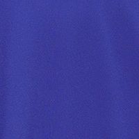 VINCE CAMUTO Womens Blue Zippered Rhinestone Pleated Keyhole Handkerchief-hem Sleeveless Halter Midi Party Fit + Flare Dress