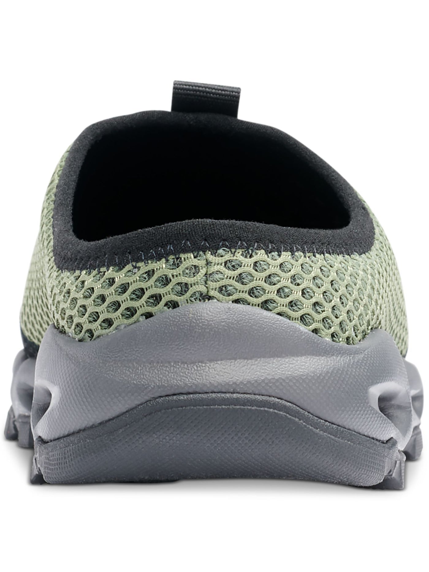 BASS OUTDOOR Womens Green Mixed Media Pull-Tab Cushioned Slip Resistant Aqua Round Toe Slip On Mules 8.5 M