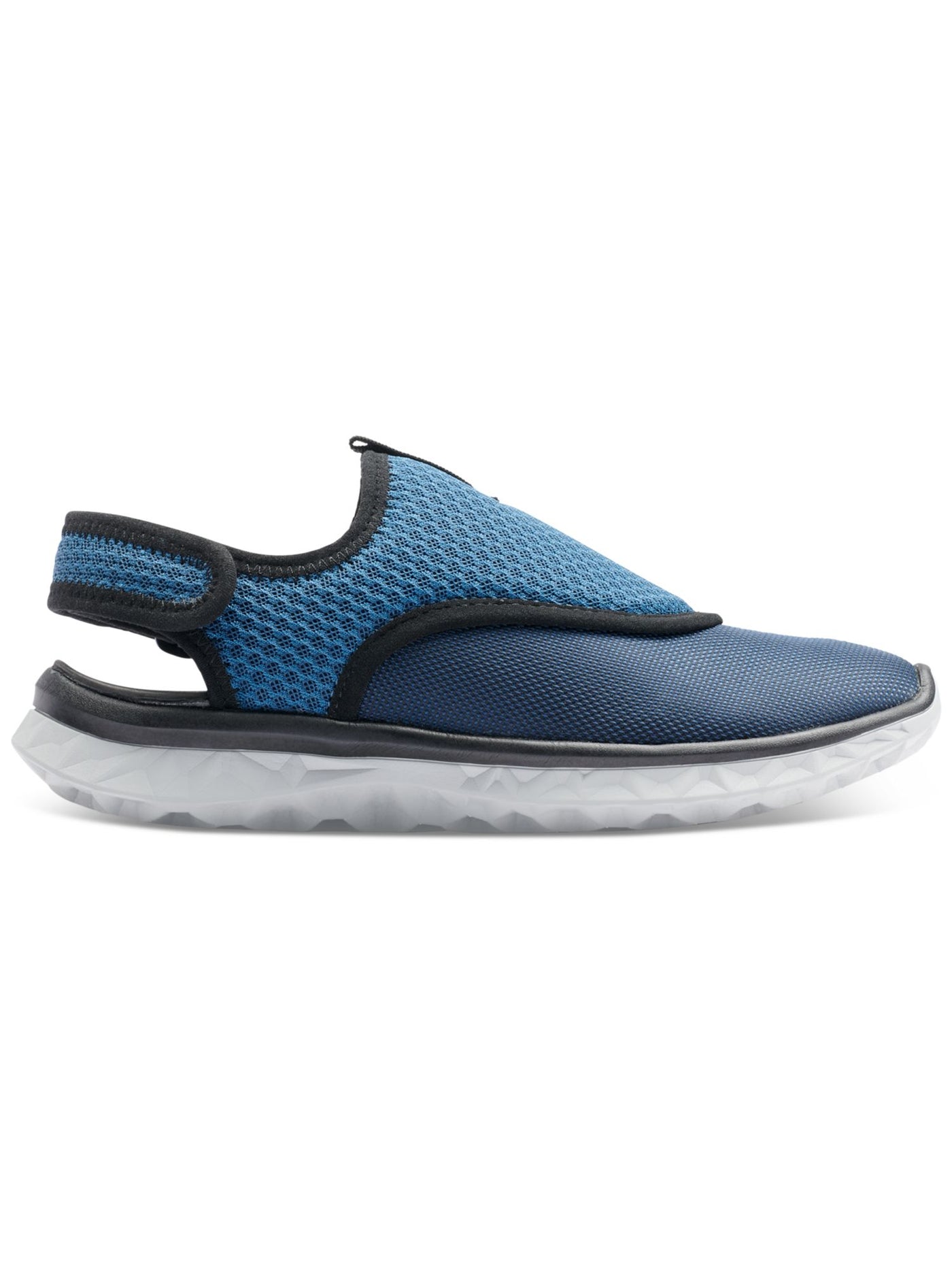 BASS OUTDOOR Womens Blue Cushioned Removable Insole Hex Round Toe Slip On Sneakers Shoes 6