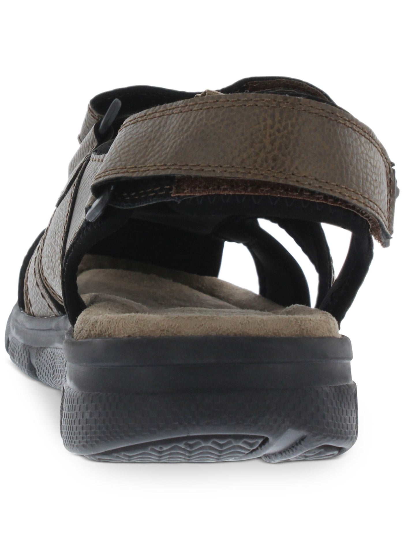 WEATHERPROOF VINTAGE Mens Brown Caged Cushioned Adjustable Cory Round Toe Platform Sandals Shoes 10 M
