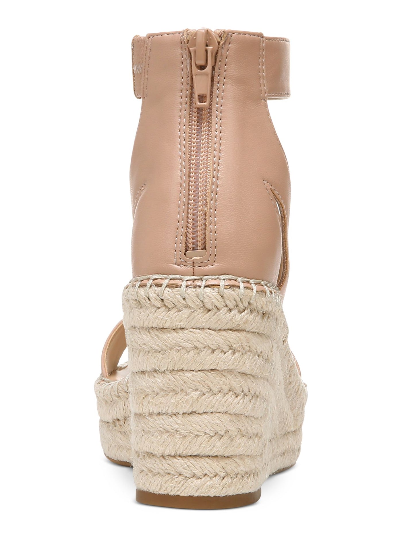 ALFANI Womens Pink 1" Platform Goring Ankle Strap Padded Cohjo Round Toe Wedge Zip-Up Espadrille Shoes 9.5 M