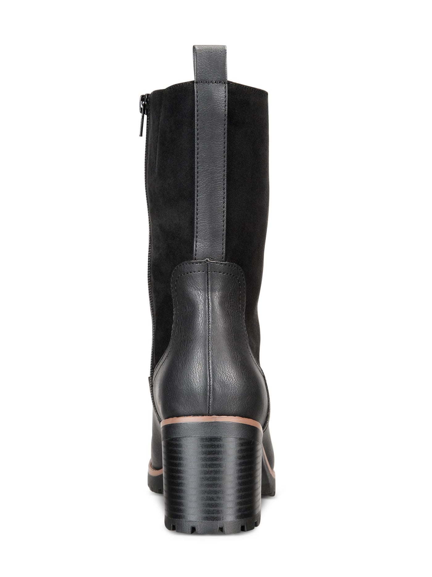 STYLE & COMPANY Womens Black Cushioned Skylarr Round Toe Block Heel Zip-Up Heeled Boots 6.5 M