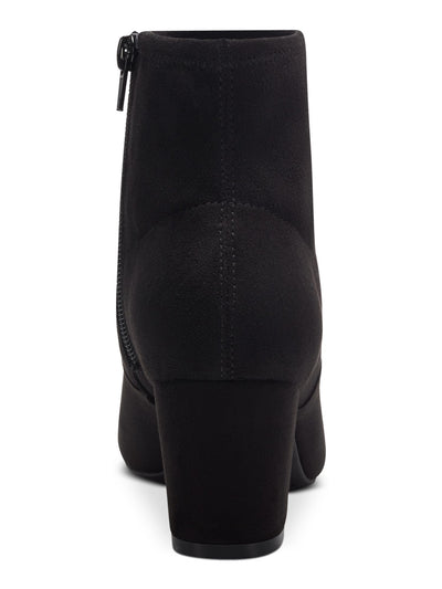 CHARTER CLUB Womens Black Padded Stretch Franki Round Toe Block Heel Zip-Up Heeled Boots 8 M