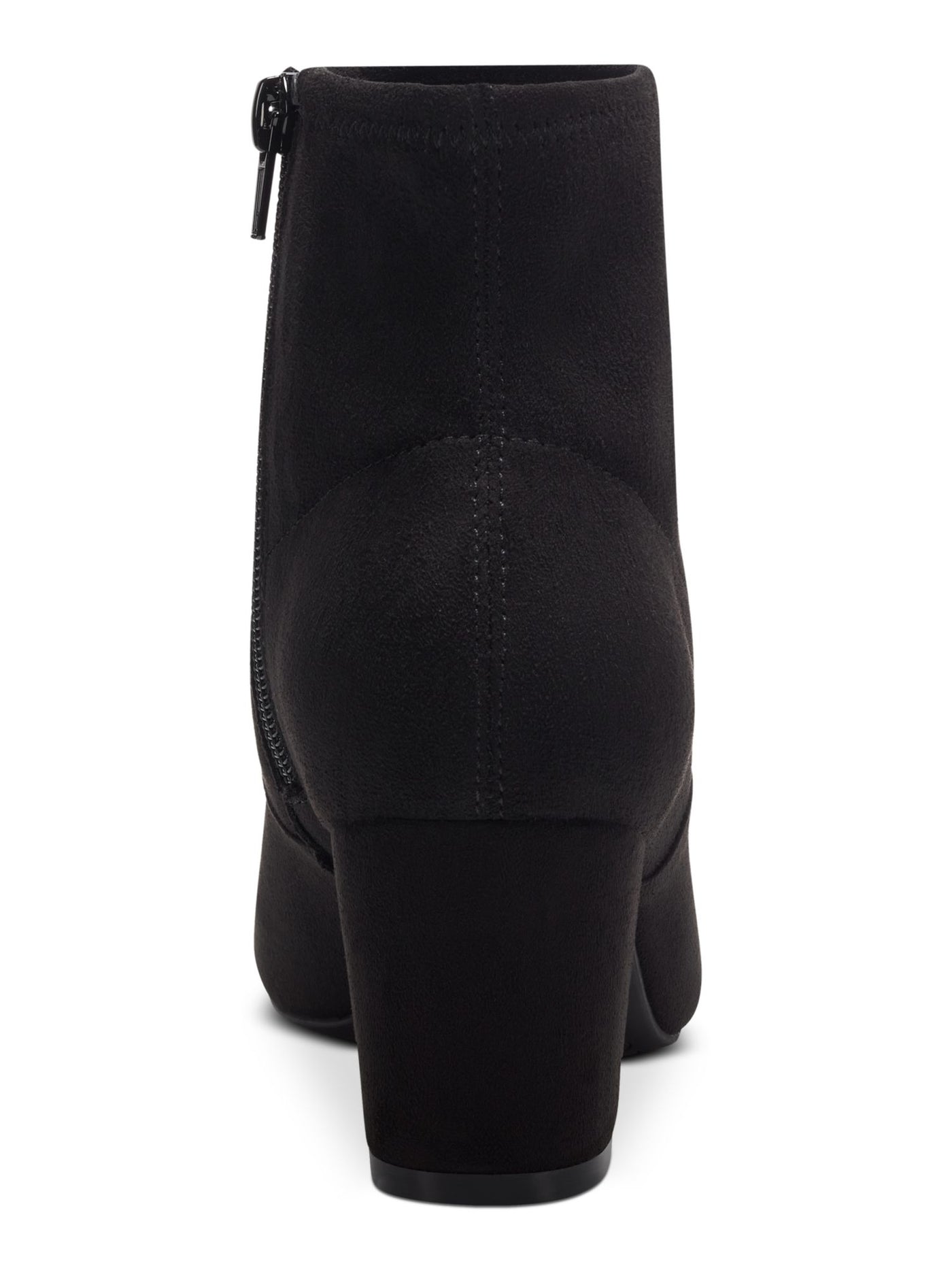 CHARTER CLUB Womens Black Padded Stretch Franki Round Toe Block Heel Zip-Up Heeled Boots 9.5 M