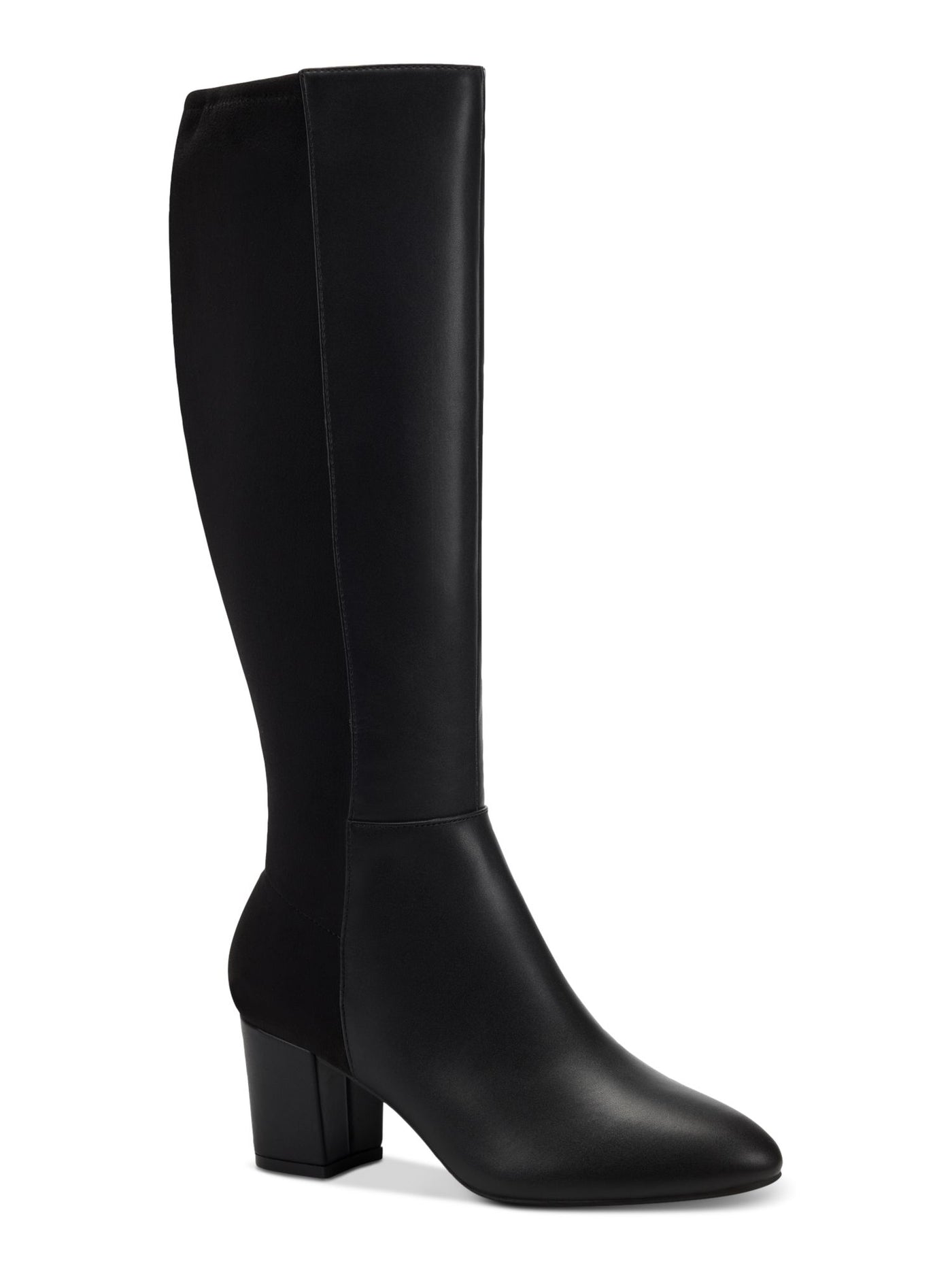 CHARTER CLUB Womens Black Comfort Sacaria Almond Toe Block Heel Zip-Up Dress Boots 9 M