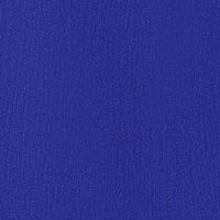 DKNY Womens Blue Smocked Sheer Lined Pullover Flutter Sleeve V Neck Knee Length Fit + Flare Dress