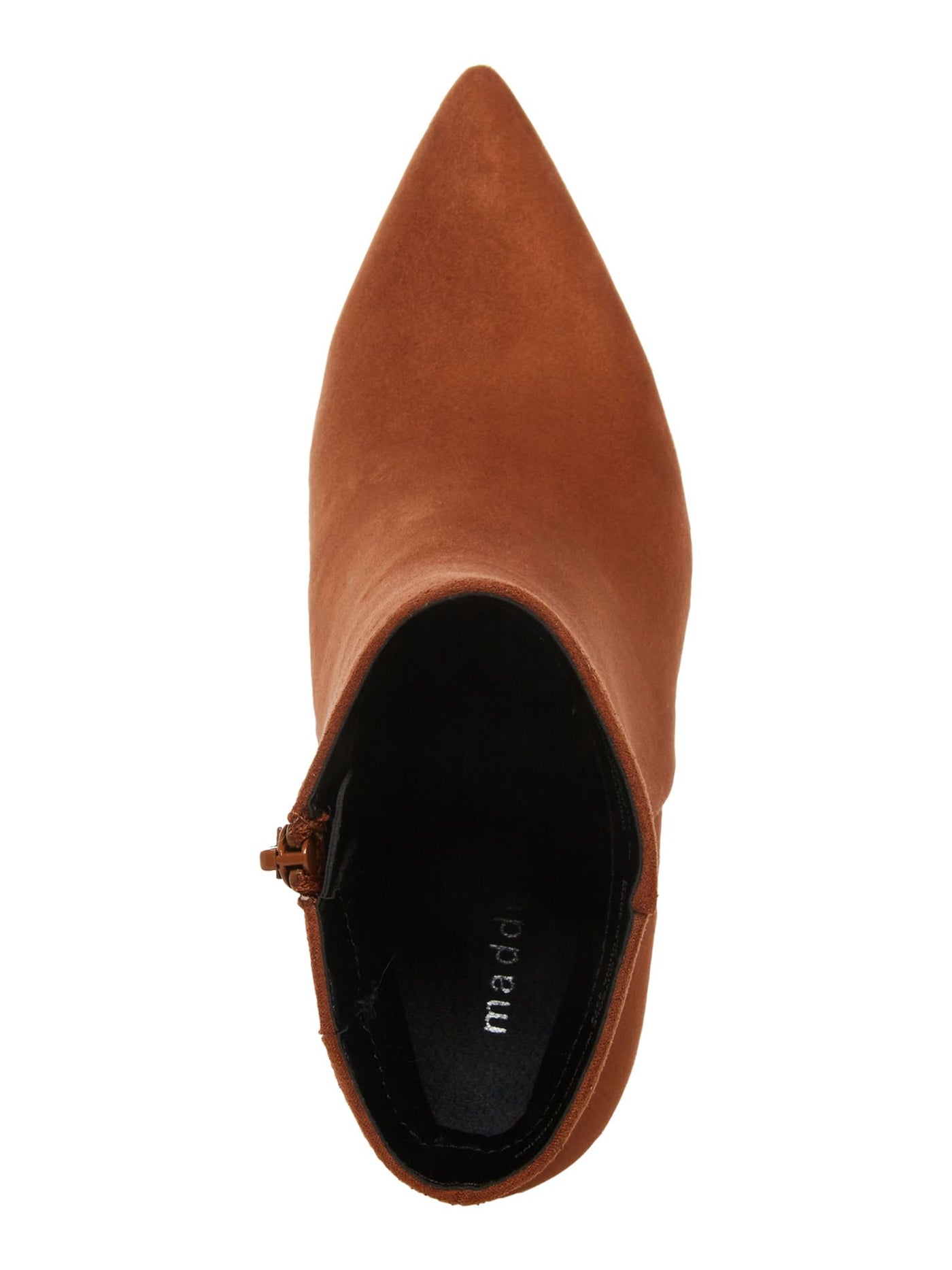 MADDEN GIRL Womens Brown Goring Padded Cody Pointed Toe Flare Zip-Up Booties 5 M