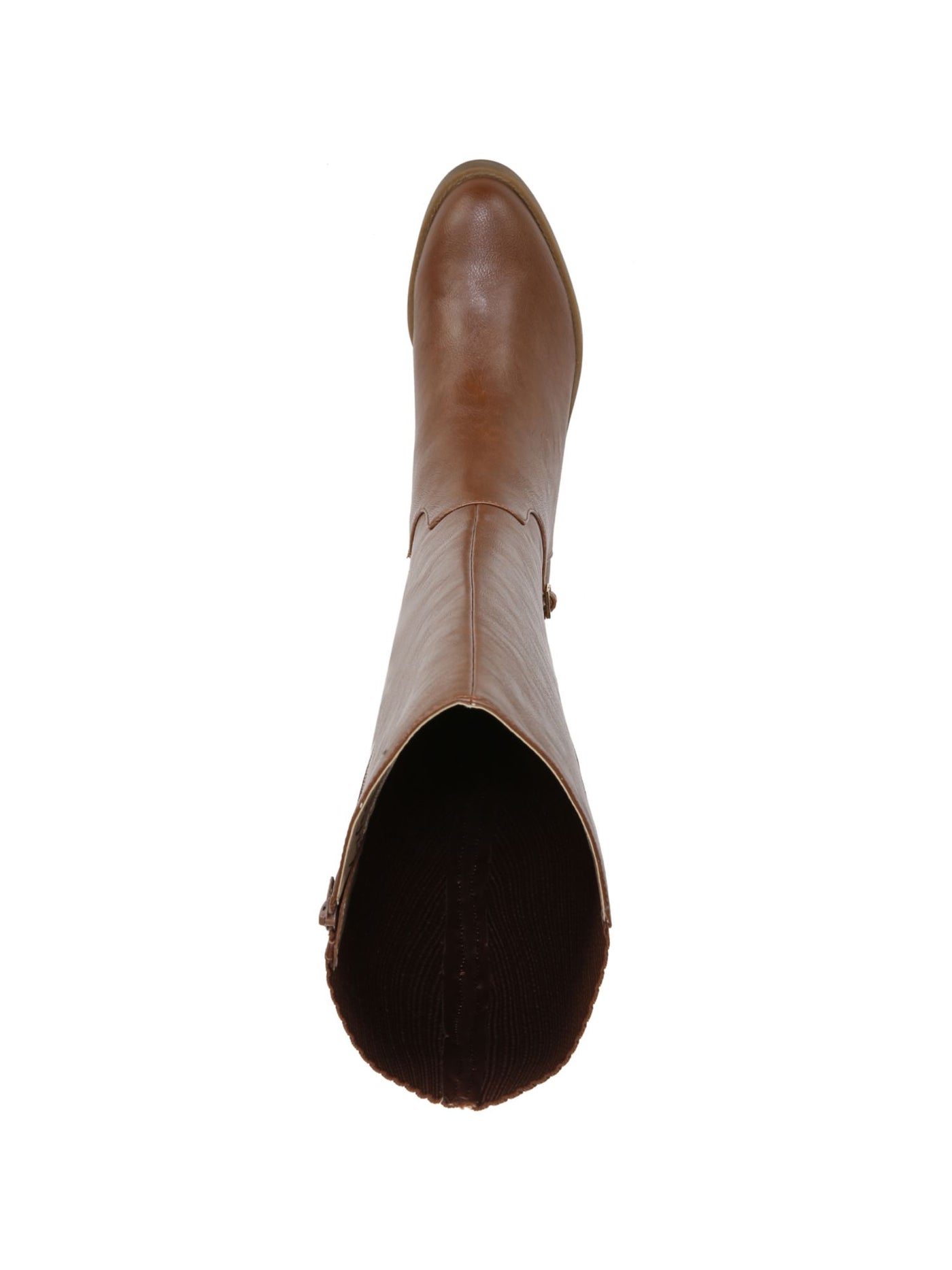 LIFE STRIDE Womens Brown Buckle Detail Goring Padded Bristol Almond Toe Block Heel Zip-Up Riding Boot 6.5 M