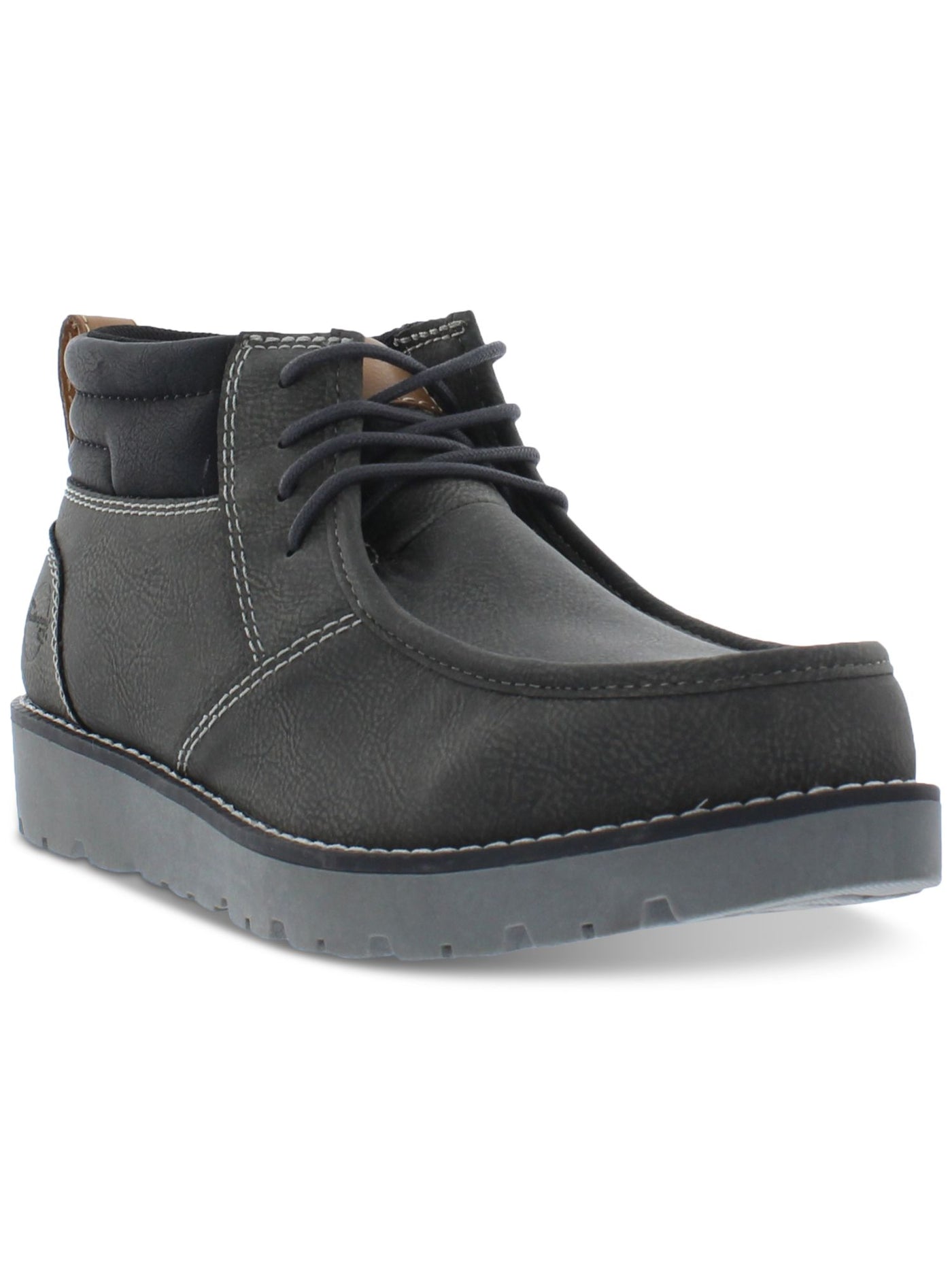 WEATHERPROOF VINTAGE Mens Gray Pull Tab Chester Toe Platform Chukka Boots 8 M Austin Cap Toe Chukka Boot | Vance Footwear main image 4