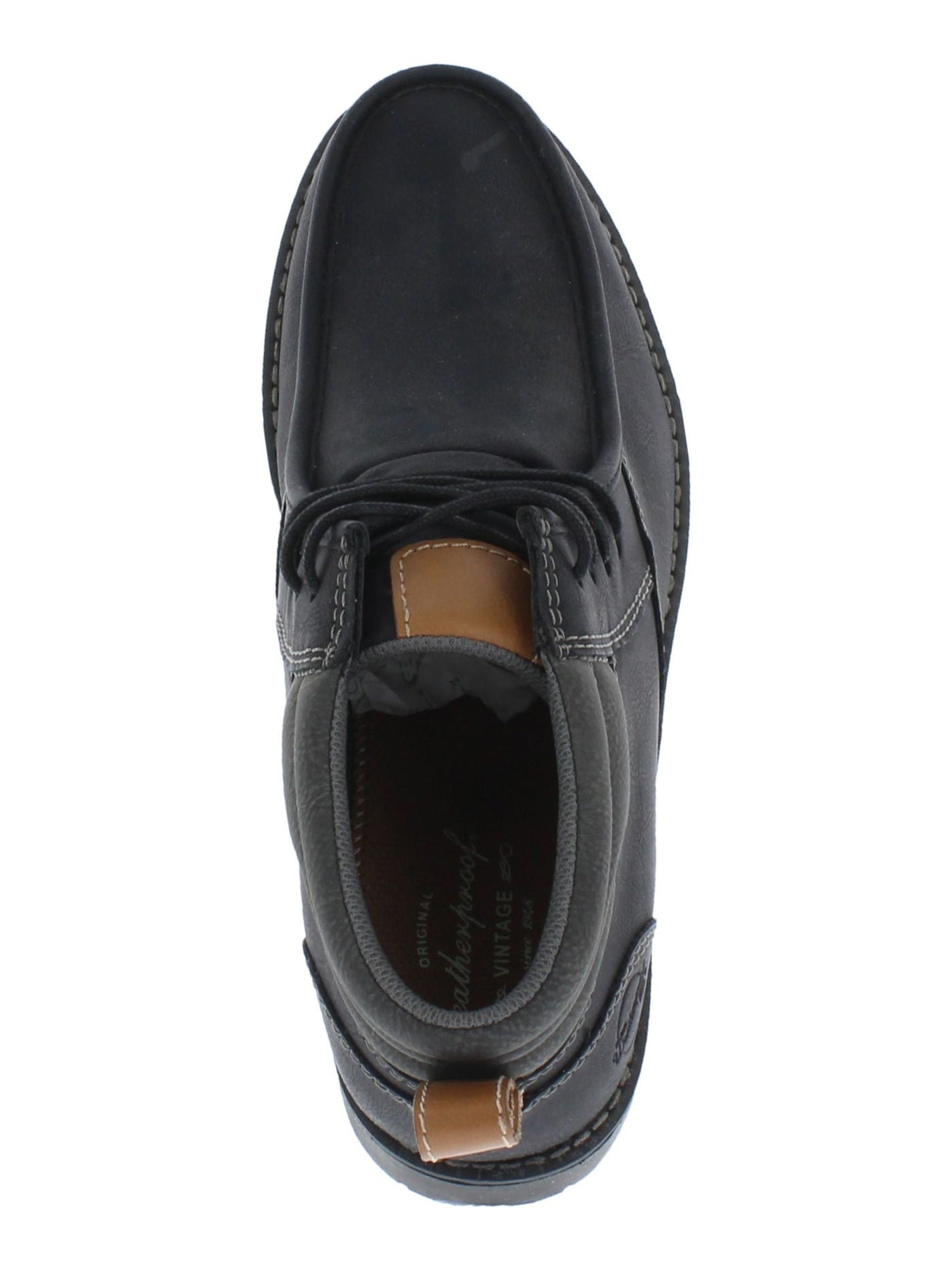 WEATHERPROOF VINTAGE Mens Black Comfort Round Toe Lace-Up  display picture 3