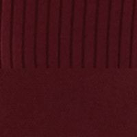 BCX DRESS Womens Burgundy Stretch Ribbed 3/4 Sleeve Crew Neck Above The Knee Shift Dress