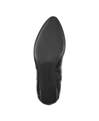 BANDOLINO Womens Black Hardware Strap Detail Goring Padded Brenda Almond Toe Block Heel Zip-Up Heeled Boots M