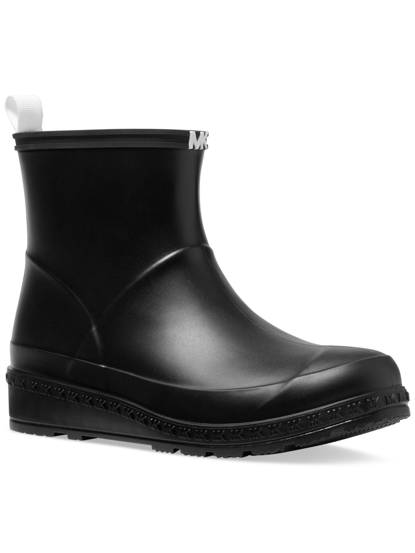 MICHAEL MICHAEL KORS Womens Black Back Pull-Tab Padded Waterproof Mac Round Toe Wedge Rain Boots 10 M