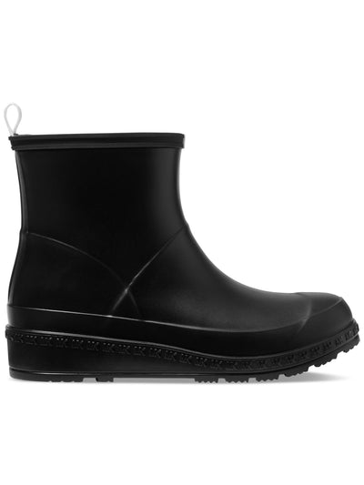 MICHAEL MICHAEL KORS Womens Black Back Pull-Tab Padded Waterproof Mac Round Toe Wedge Rain Boots 10 M