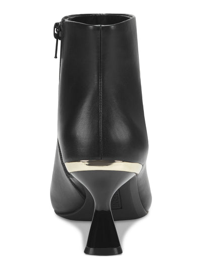 ALFANI Womens Black Cushioned Celleste Pointed Toe Kitten Heel Zip-Up Dress Boots 7.5 M