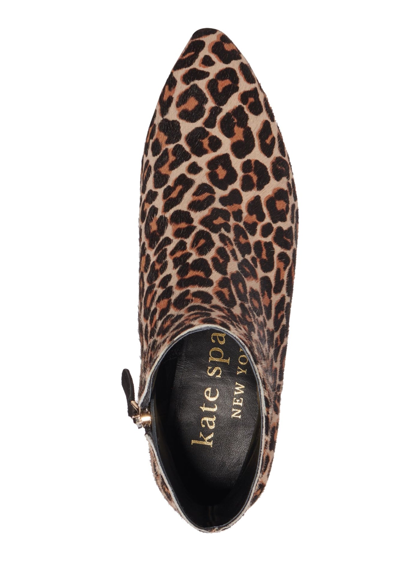 KATE SPADE NEW YORK Womens Beige Animal Print Comfort Sydney Pointed Toe Zip-Up Leather Dress Booties 7.5 B