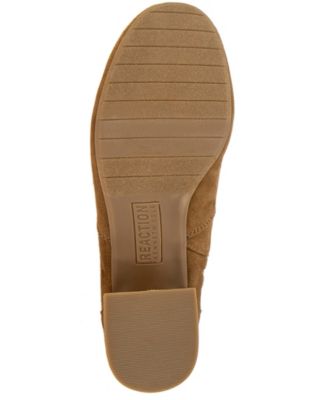KENNETH COLE Womens Brown Stretch Comfort Road Round Toe Block Heel Zip-Up Booties