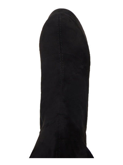 MADDEN GIRL Womens Black 1" Platform Orin Round Toe Block Heel Zip-Up Dress Boots 10 M