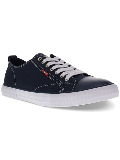 LEVI'S Mens Navy Removable Insole Cushioned Anikin Round Toe Lace-Up Sneakers Shoes 13