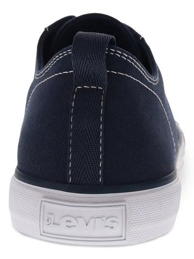 LEVI'S Mens Navy Removable Insole Cushioned Anikin Round Toe Lace-Up Sneakers Shoes 9 M