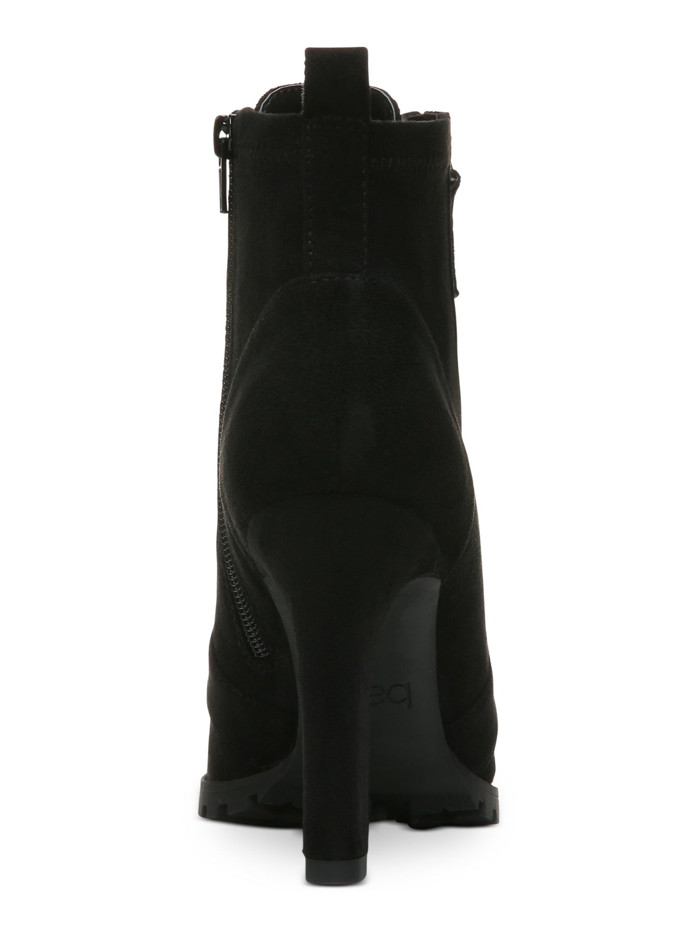 BAR III Womens Black Lace Zipper Accent Comfort Damas Open Toe Stiletto Zip-Up Shootie 5 M