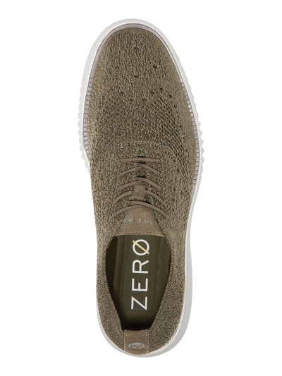 COLE HAAN Mens Green Perforated Cushioned Stitchlite Round Toe Lace-Up Oxford Shoes 11 M
