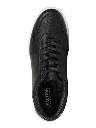 REACTION KENNETH COLE Mens Black Padded Collar And Tongue Cushioned Slip Resistant Ready Round Toe Lace-Up Sneakers Shoes 7 M