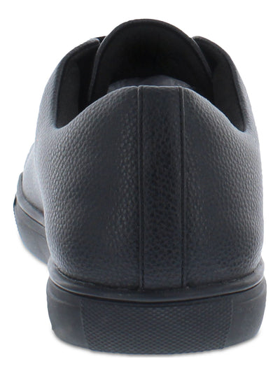 REACTION KENNETH COLE Mens Black Padded Collar And Tongue Padded Tedder Round Toe Lace-Up Sneakers Shoes 7 M
