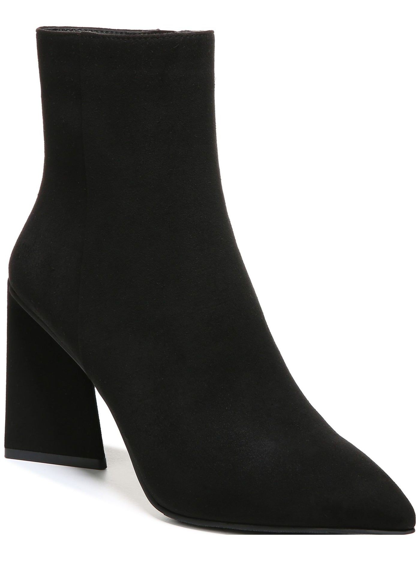 BAR III Womens Black Comfort Asya Pointed Toe Sculpted Heel Zip-Up Heeled Boots 8.5 M
