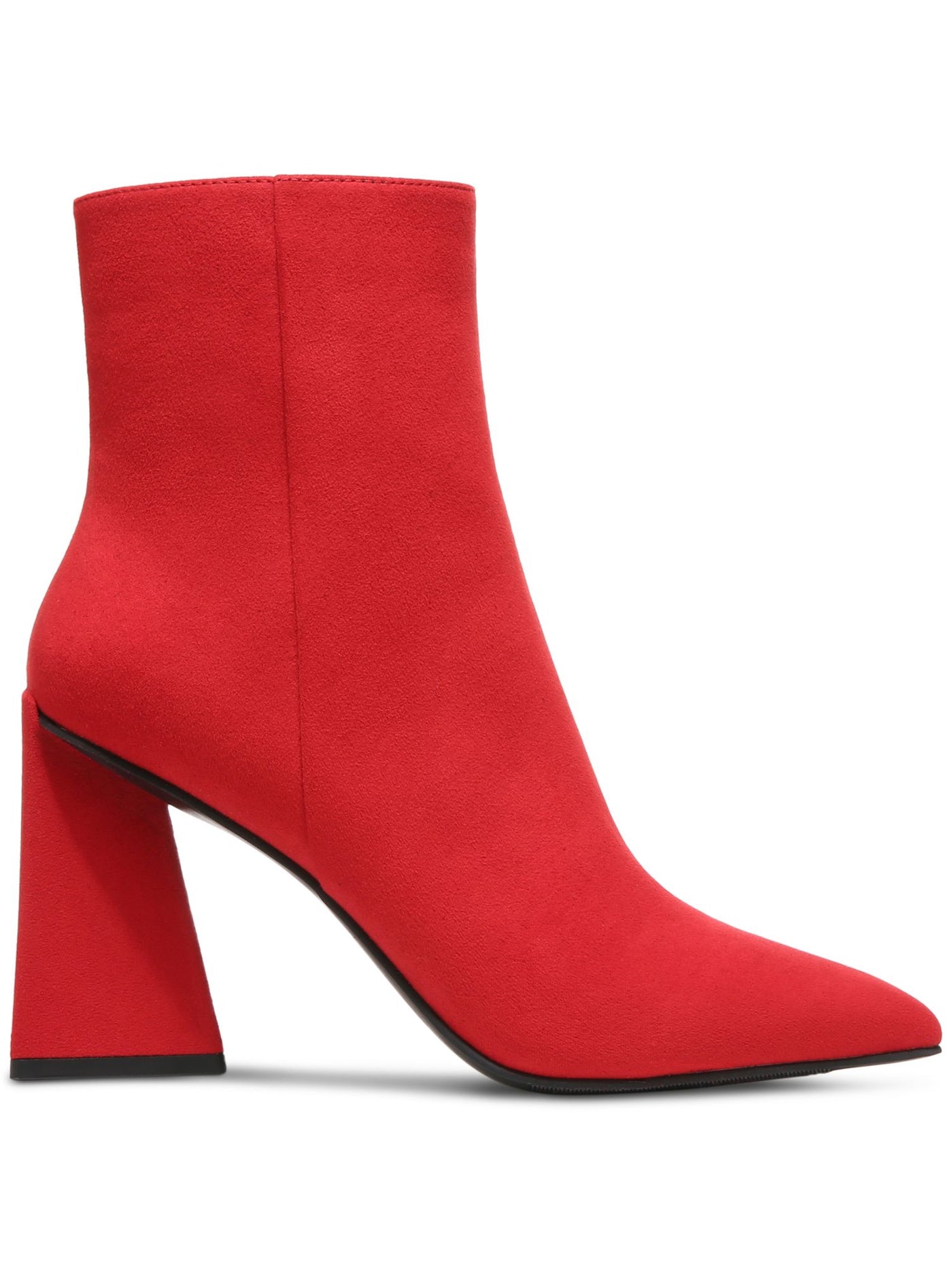 BAR III Womens Red Comfort Asya Pointed Toe Sculpted Heel Zip-Up Dress Boots 8.5 M