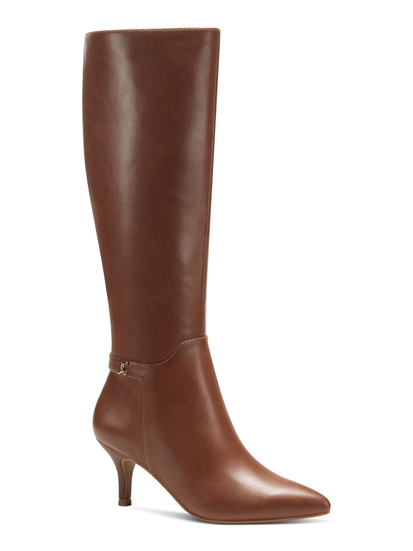 CHARTER CLUB Womens Brown Cushioned Cruelaa Pointed Toe Stiletto Zip-Up Dress Boots 5.5 M