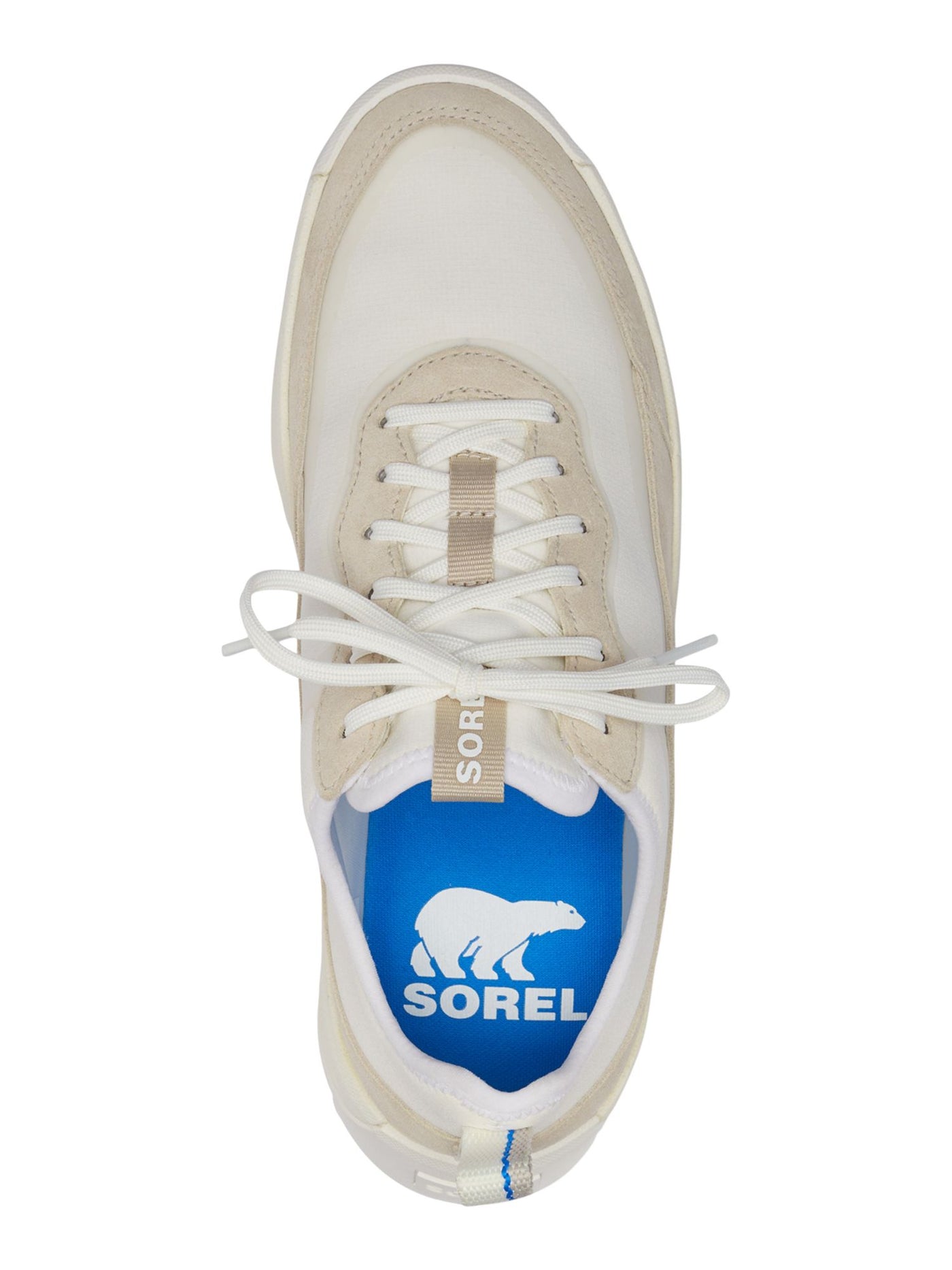 SOREL Womens White Mixed Media Padded Ona 503 Round Toe Platform Lace-Up Sneakers Shoes 10