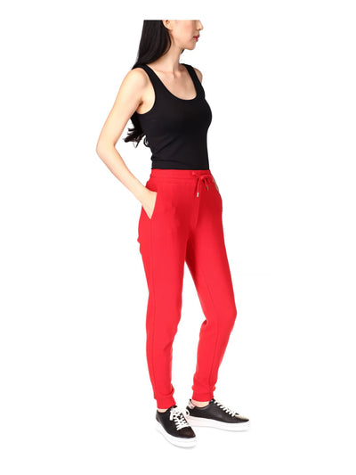 MICHAEL MICHAEL KORS Womens Red Pocketed Sheer Drawstring Elastic Waist Pull On Lounge Pants XL