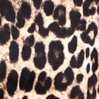 MICHAEL MICHAEL KORS Womens Beige Animal Print Long Sleeve Off Shoulder Top