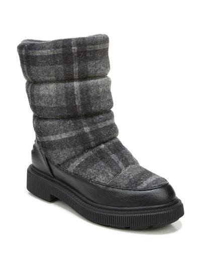 SARTO BY FRANCO SARTO Womens Gray Plaid Comfort Jenze Round Toe Wedge Winter 6 M