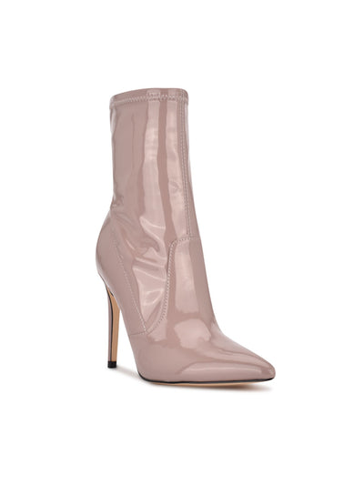 NINE WEST Womens Pink Jody Pointy Toe Stiletto Zip-Up Dress Booties 5 M