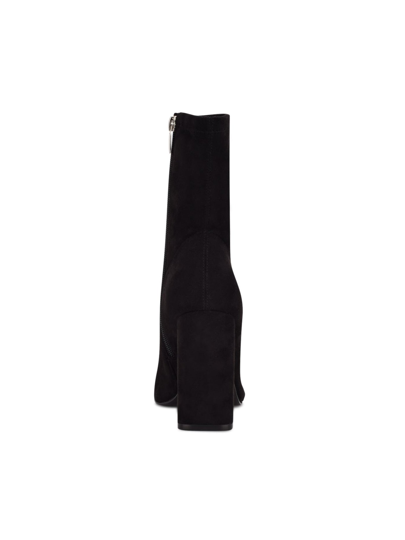 NINE WEST Womens Black Cushioned Xrey Pointed Toe Block Heel Zip-Up Heeled Boots 6.5 M
