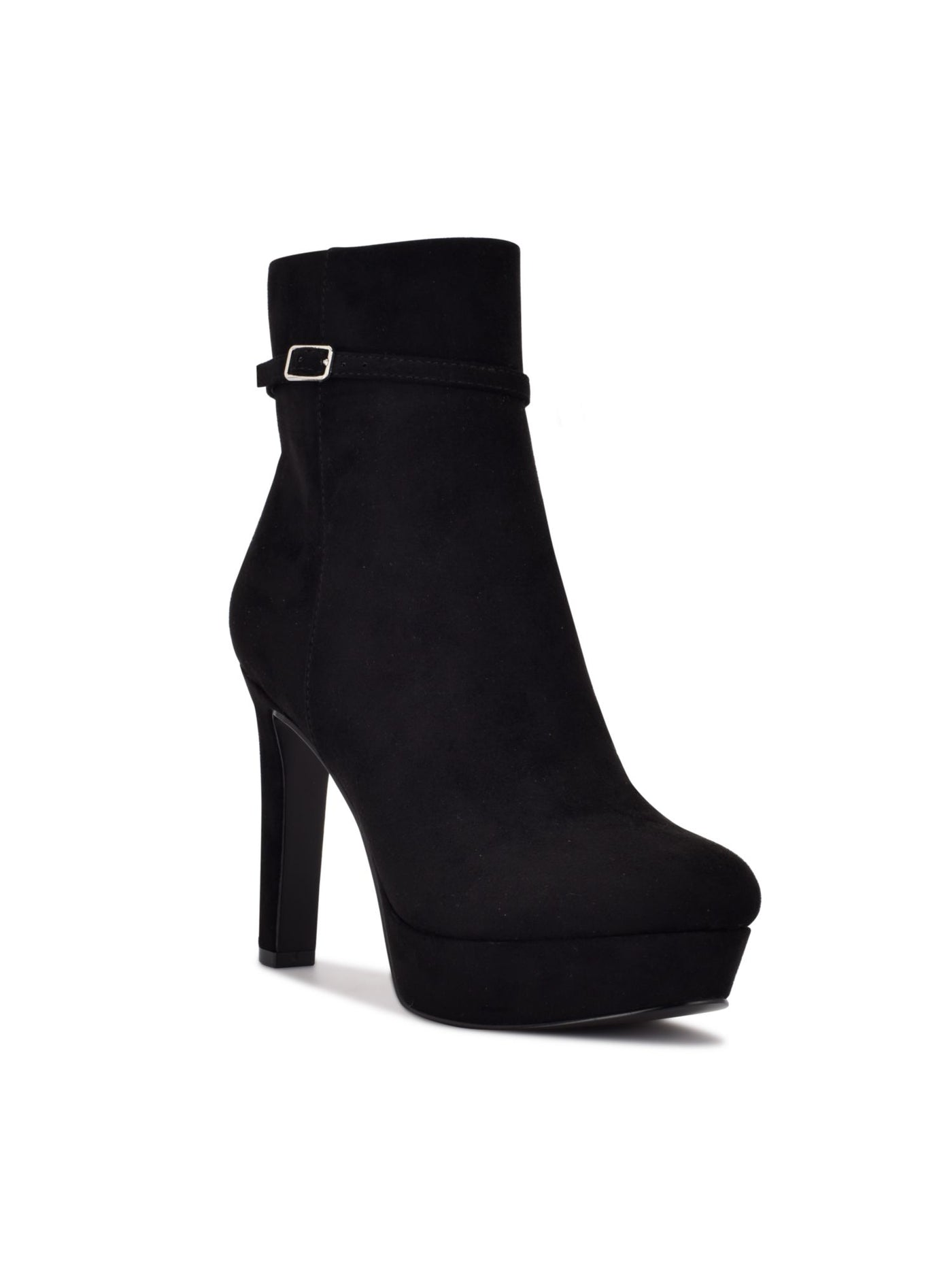 NINE WEST Womens Black Gripe Almond Toe Stiletto Zip-Up Dress Boots Shoes 9.5 M