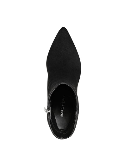 THALIA SODI Womens Black Padded Revati Pointy Toe Stiletto Zip-Up Booties 9.5 M