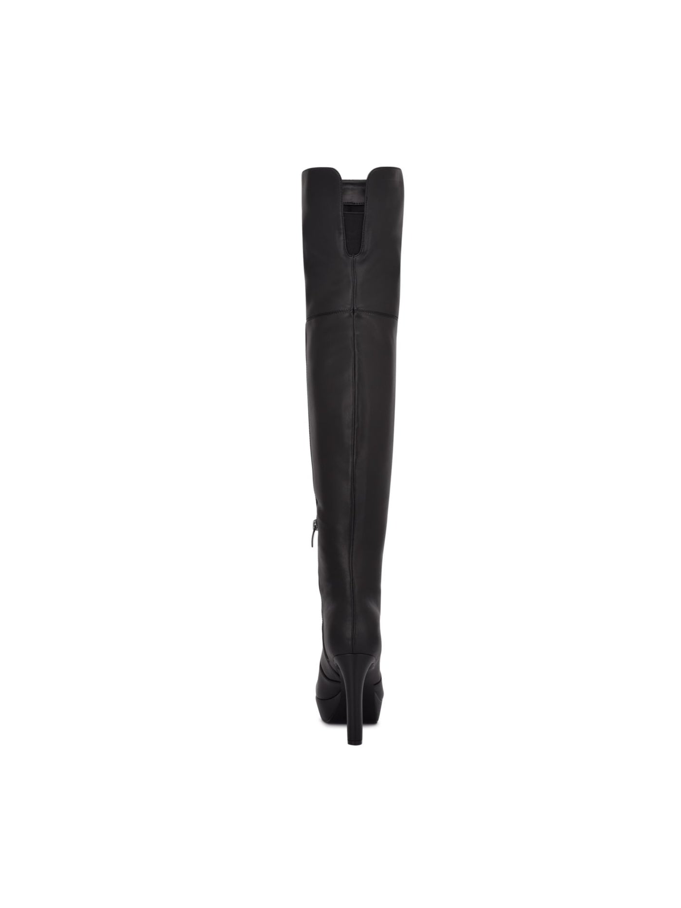NINE WEST Womens Black 1" Platform Goring Padded Gotcha Round Toe Stiletto Zip-Up Heeled Boots 8 M